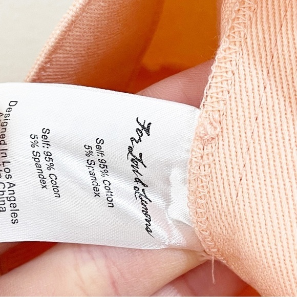 For Love & Lemons Pink Zip Up Crème Puff Denim Mini Skirt Size Medium - Picture 6 of 8